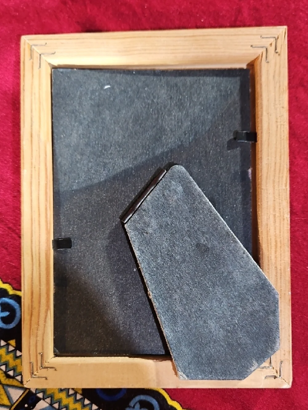 Vtg. Natural Wood Photo Frame, Set of 3